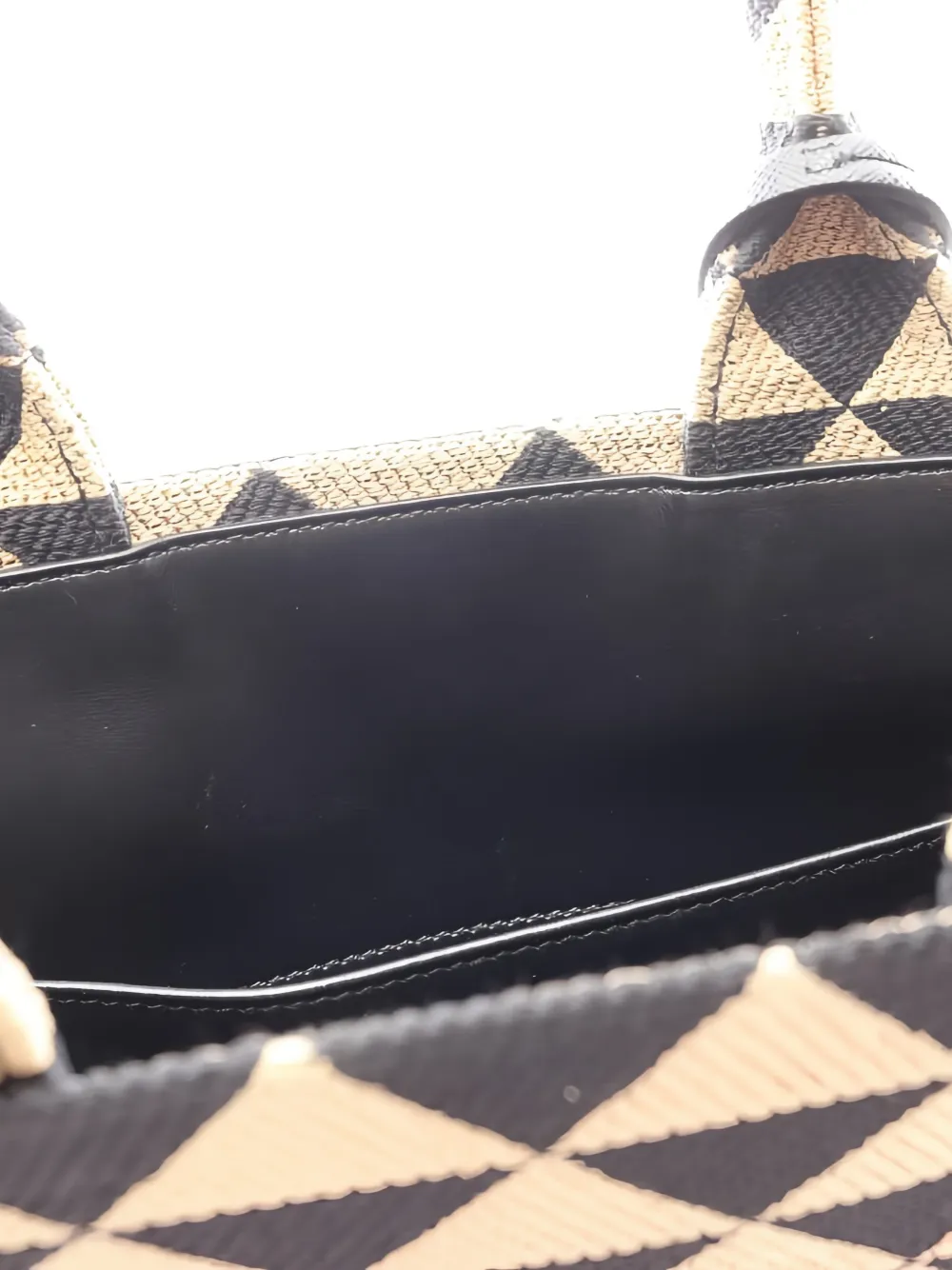 PRADA Pre-owned 2010s Triangolo Jacquard Tote Bag In Neutral