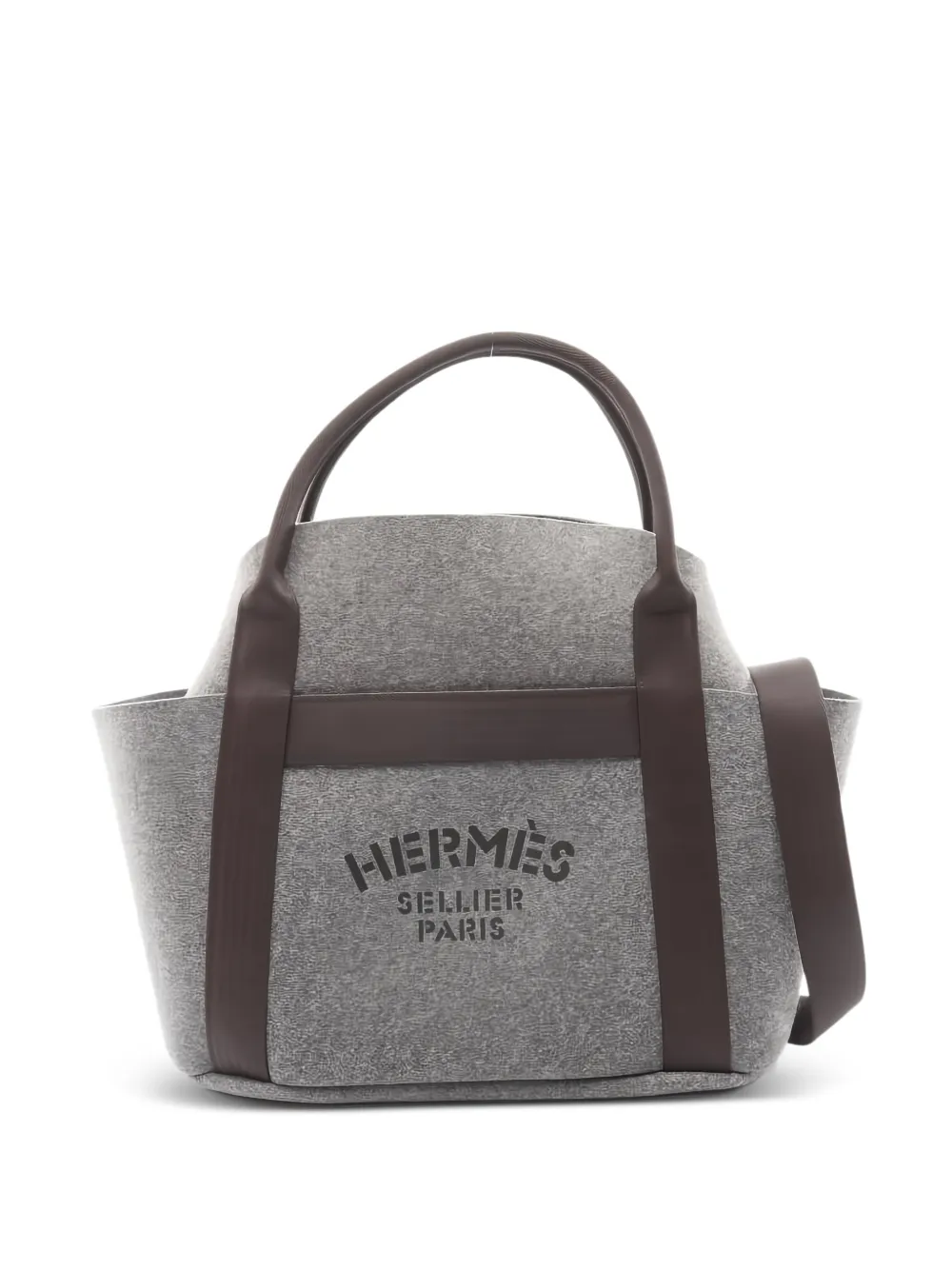 Hermès Pre-Owned 2022 logo strap handbag | Grey | Image 1