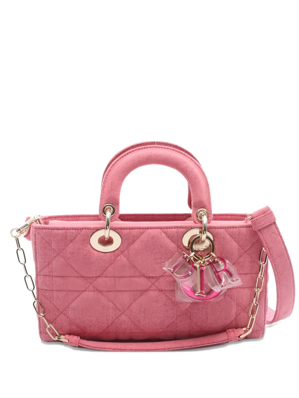 Pre-owned Dior 2010's Canage Lady D-joy Tote Bag In Pink
