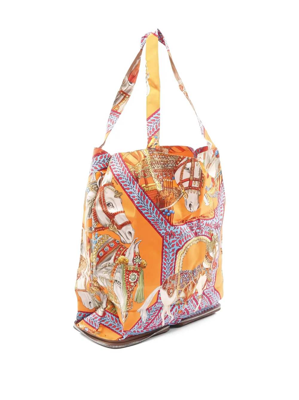 Pre-owned Hermes 2008 La Danse Du Cheval Marwari Shoulder Bag In Orange