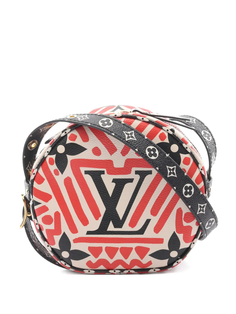 Pre-owned Louis Vuitton 2020 Crafty Boite Chapeau Souple Shoulder Bag In Red