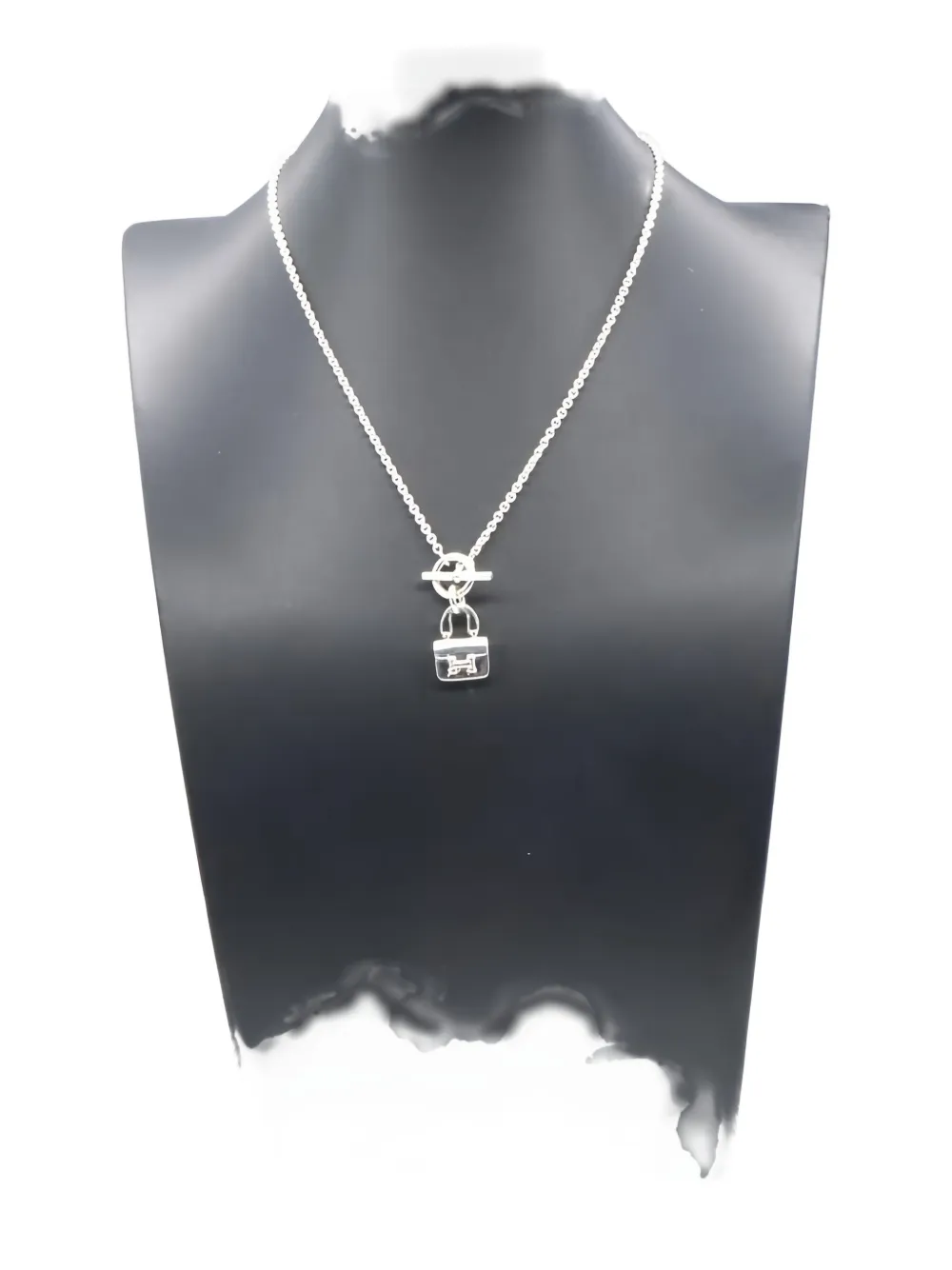 Pre-owned Hermes 2010s Silver Amulettes Constance Necklace