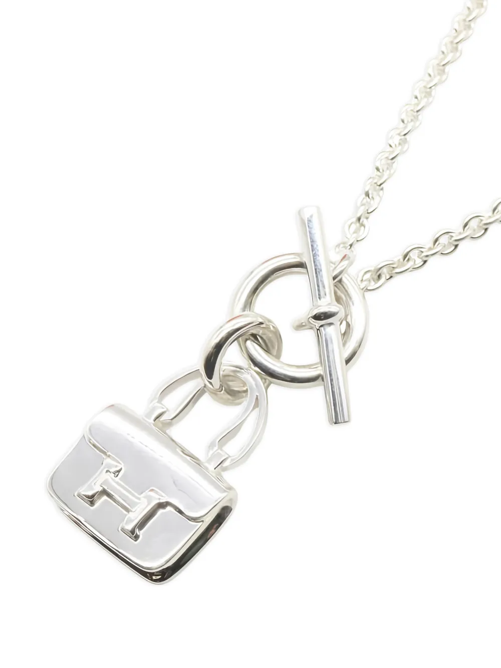 Hermès Pre-Owned collar Amulettes Constance en plata de ley 2010 | Image 2