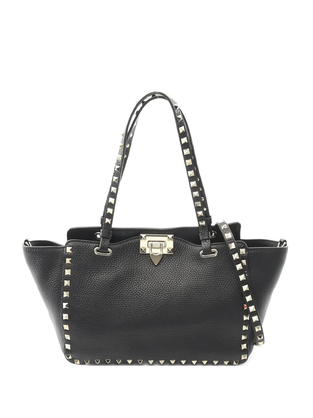 Valentino Garavani Pre-Owned 2010 Rockstud leather shoulder bag - Nero