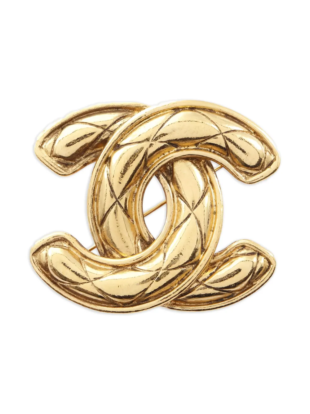 CHANEL Pre-Owned 1986-1988 CC-logo brooch - Oro