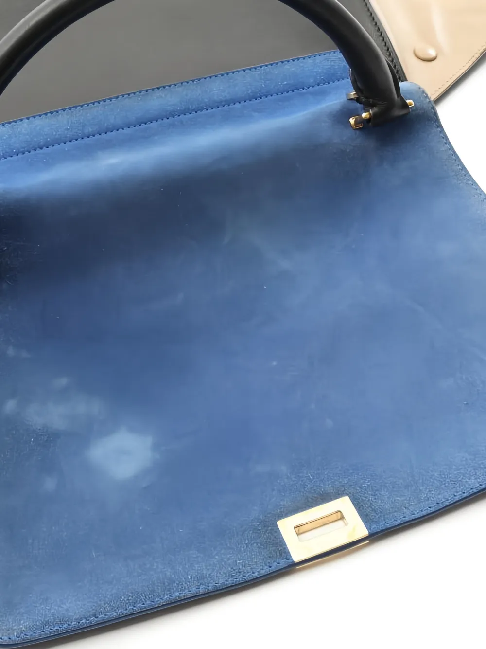 Celine Pre-Owned 2000s トラペーズ スエードハンドバッグ | ブルー