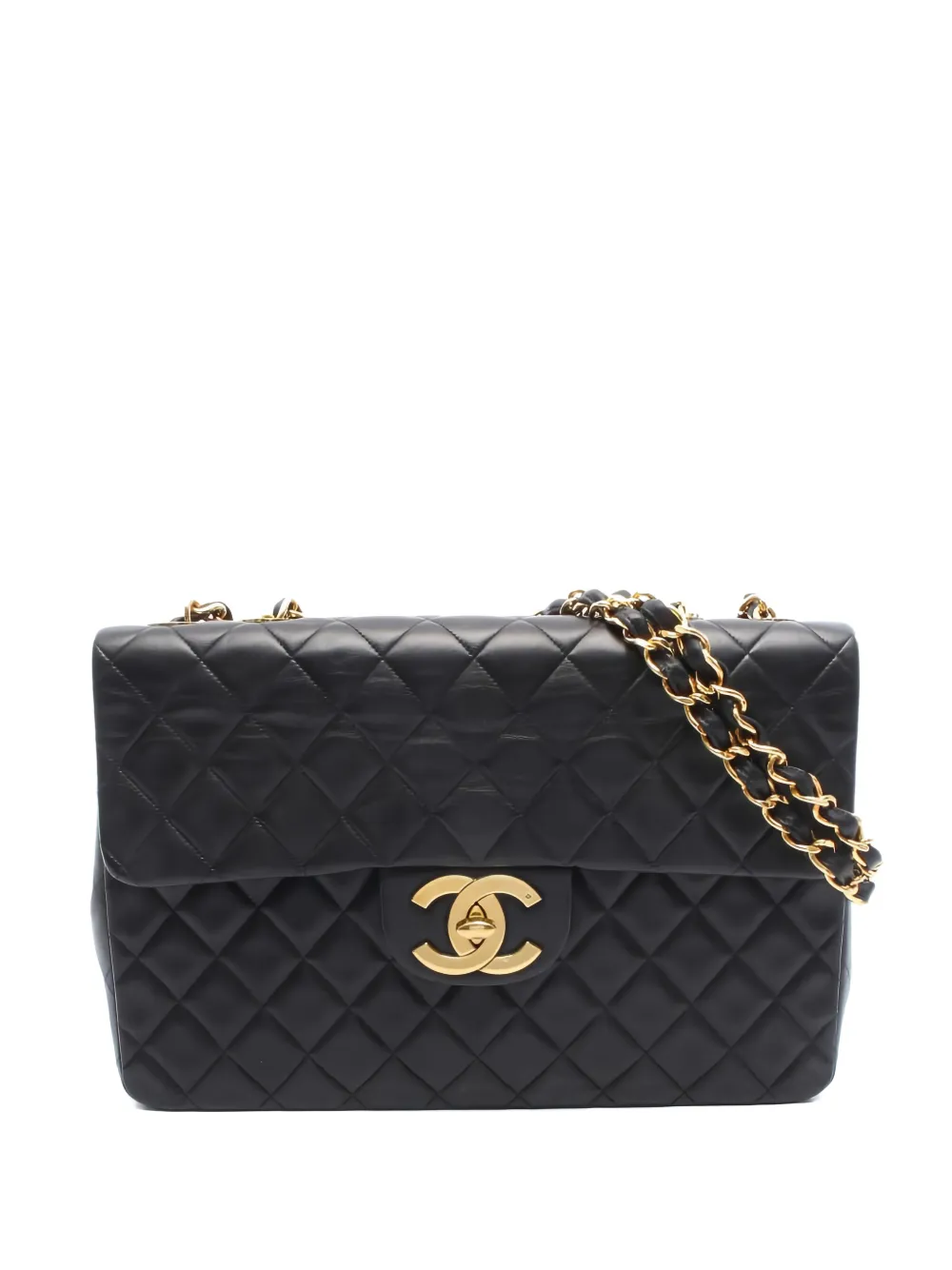 Pre-owned Chanel 1991-1994 Quilted-design Shoulder Bag In Black