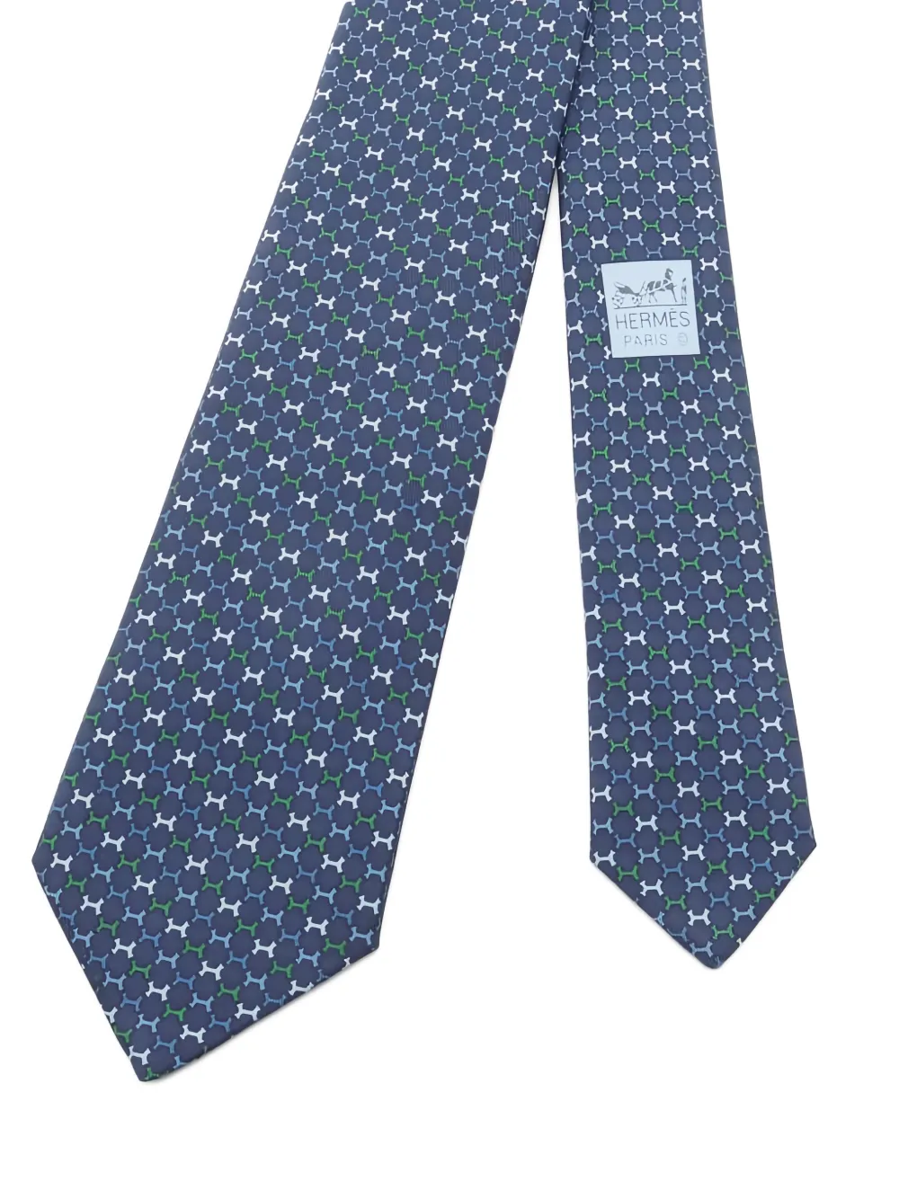 Hermès Pre-Owned 2020s signature-pattern tie | Men | Image 2