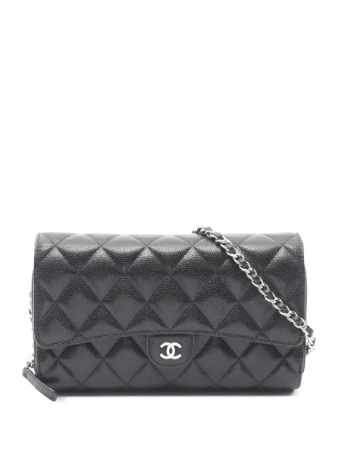 CHANEL Pre-Owned cartera capitonada con cadena 2020-2021