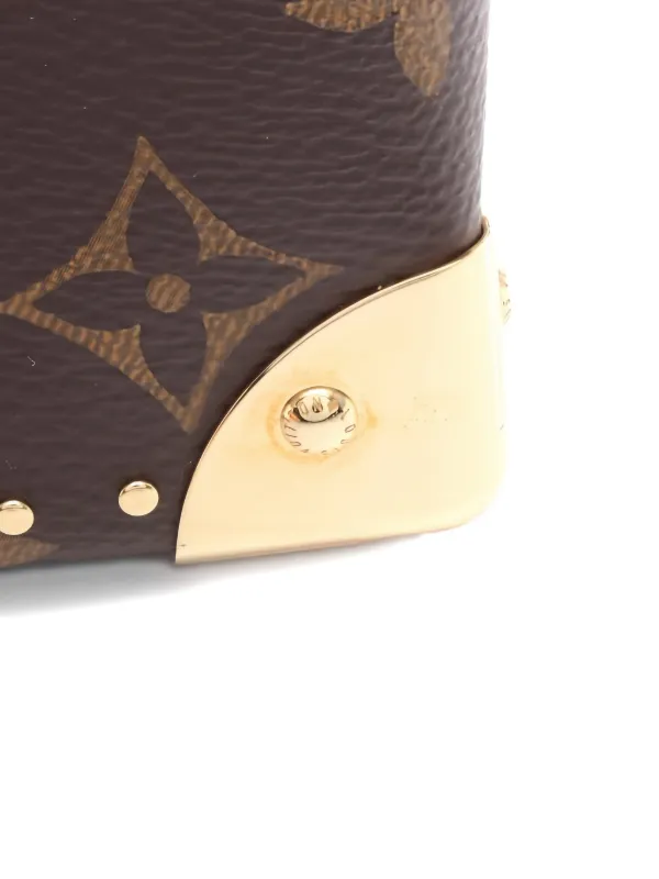 Louis Vuitton Pre-Owned 2021 Monogram Studded Box Tote Bag | Brown