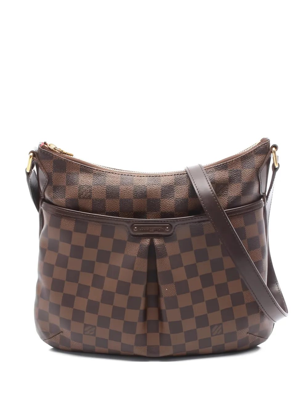 Pre-owned Louis Vuitton 2009 Bloomsbury Pm Damier Ebene Shoulder Bag In Brown