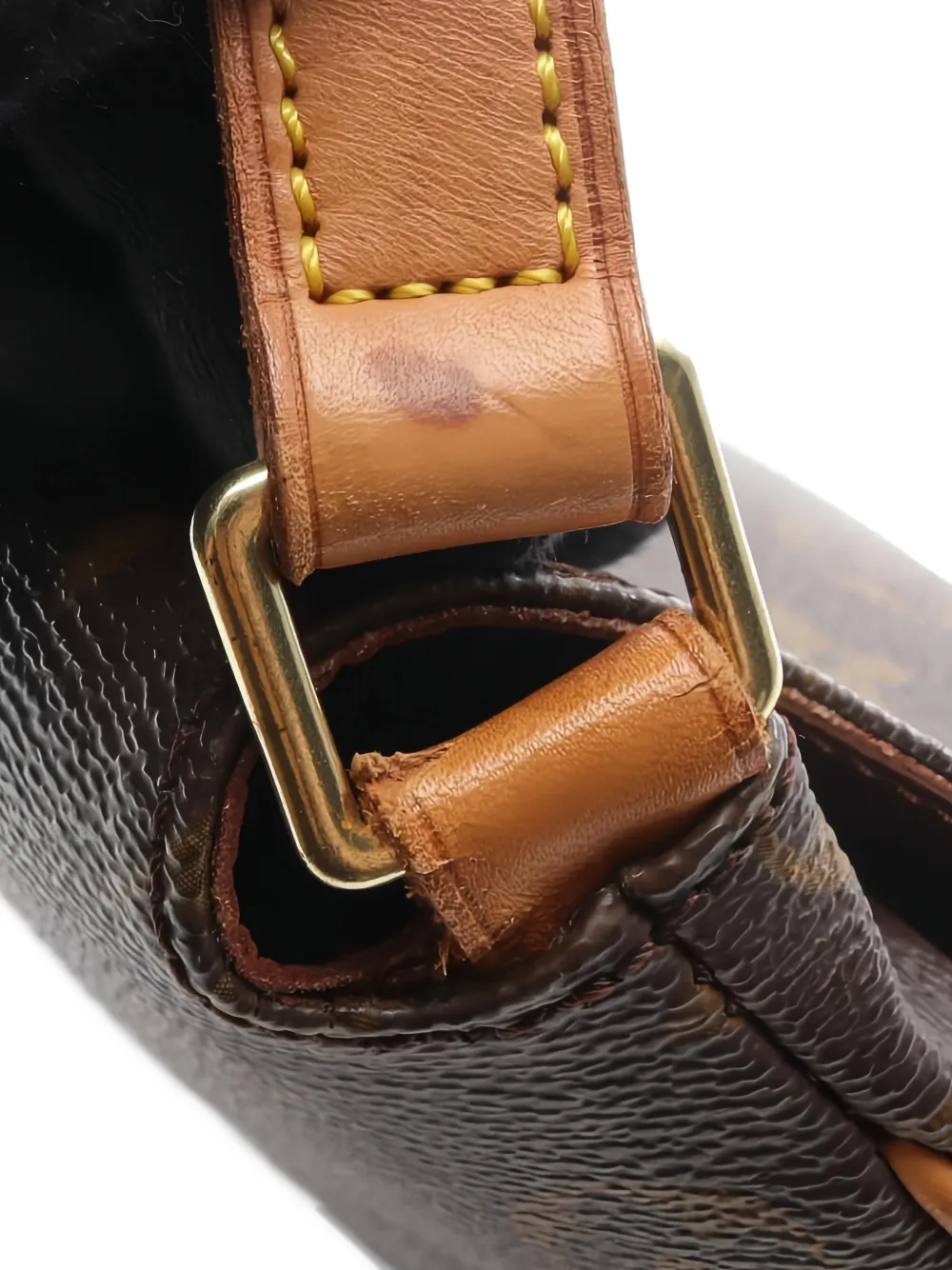 Pre-owned Louis Vuitton 2000 Monogram Short Strap Musette Tango Shoulder Bag In Brown