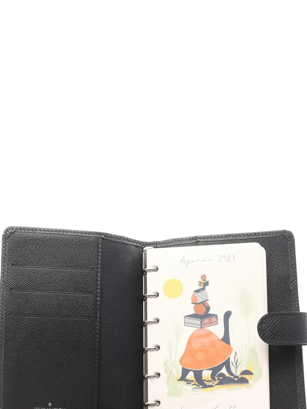 Louis Vuitton Pre-Owned 2010s Agenda PM notitieboekhoes Zwart