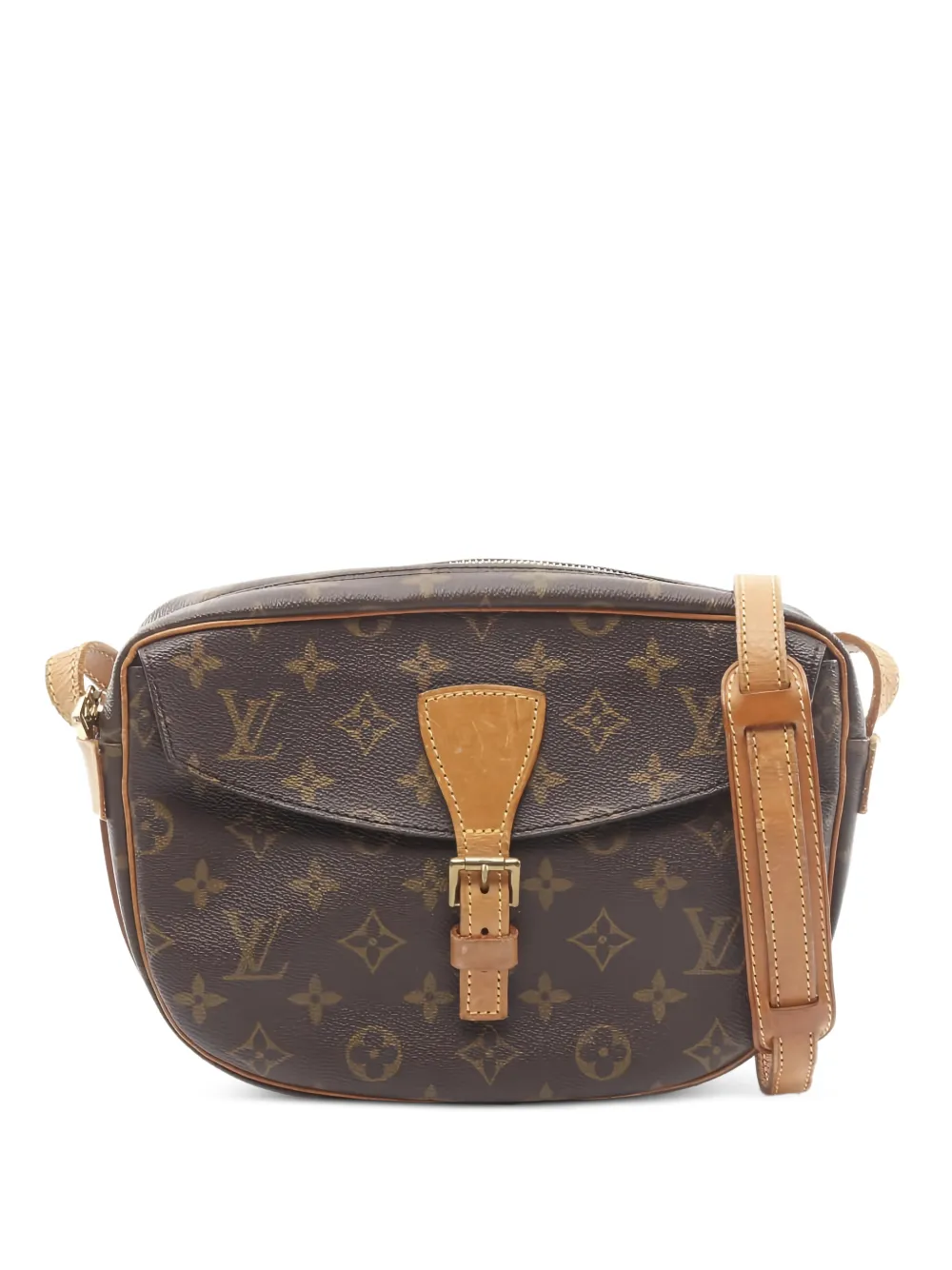 Louis Vuitton Pre-Owned Genefeuille monogram-canvas buckle-detail shoulder bag - Marrone