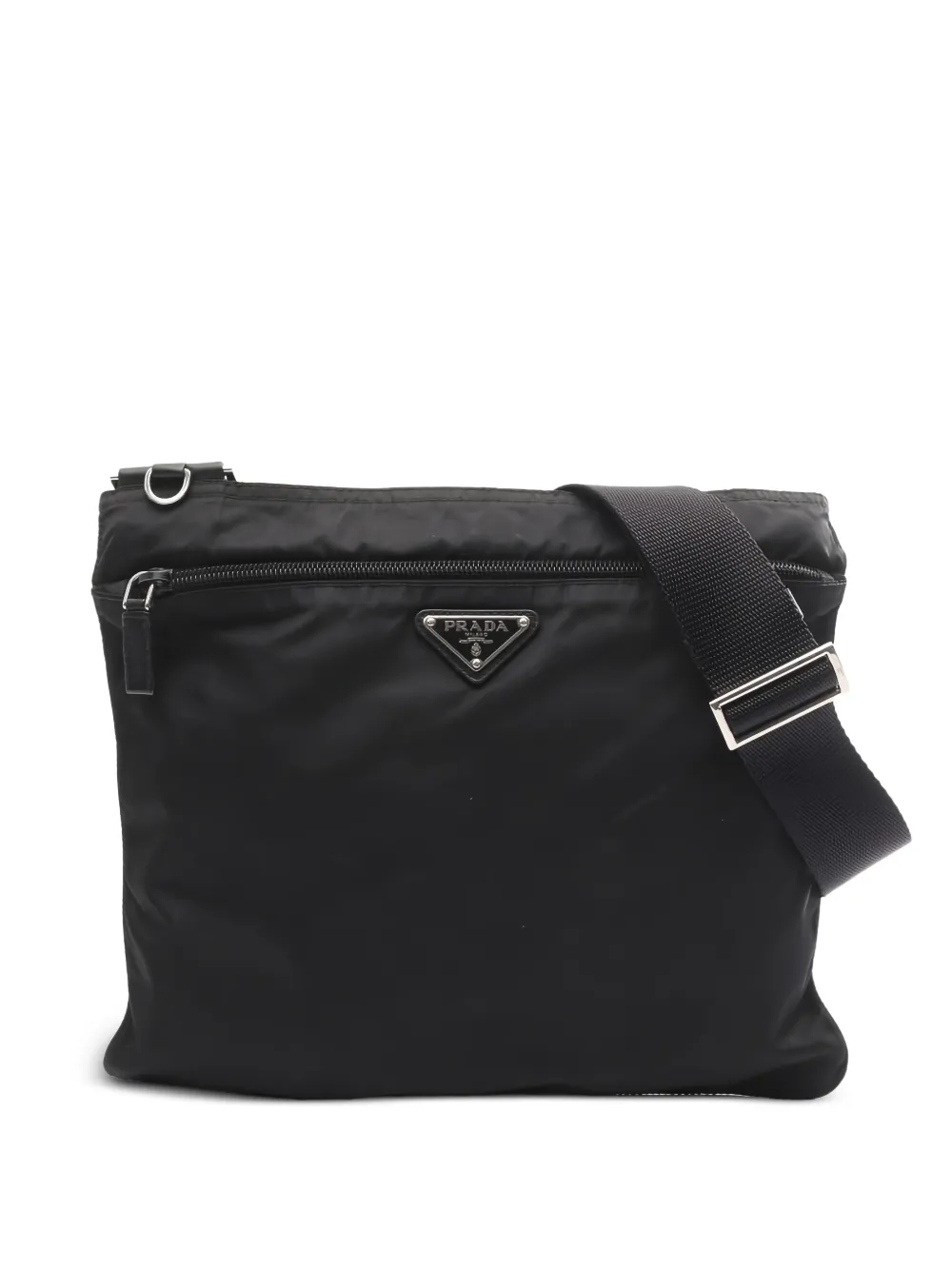 Prada Pre-Owned 2000s logo-plaque shoulder bag - Nero