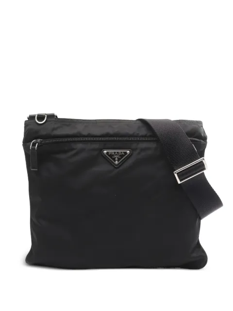 Prada Pre-Owned 2000s logo-plaque shoulder bag