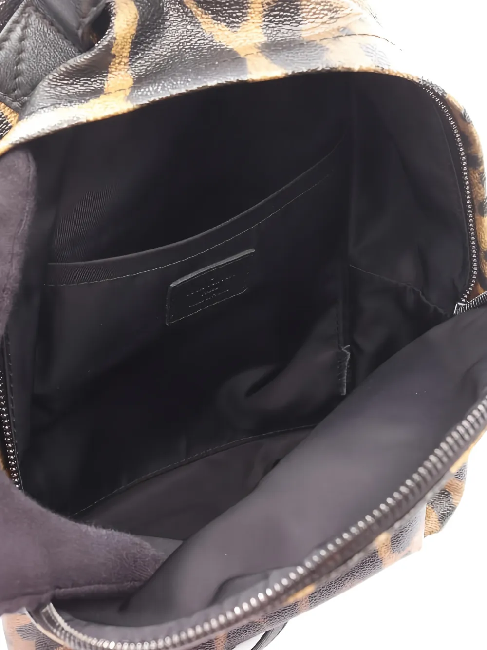 LOUIS VUITTON Pre-owned 2015 Palm Springs Pm Leopard-print Backpack In Brown