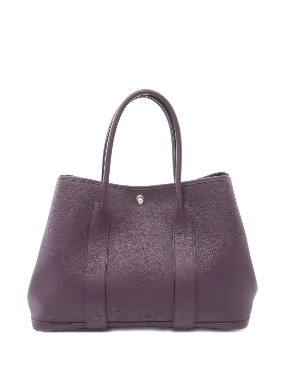 Pre-owned Hermes 2019 Garden Party Pm Cassis Tote Bag In Purple