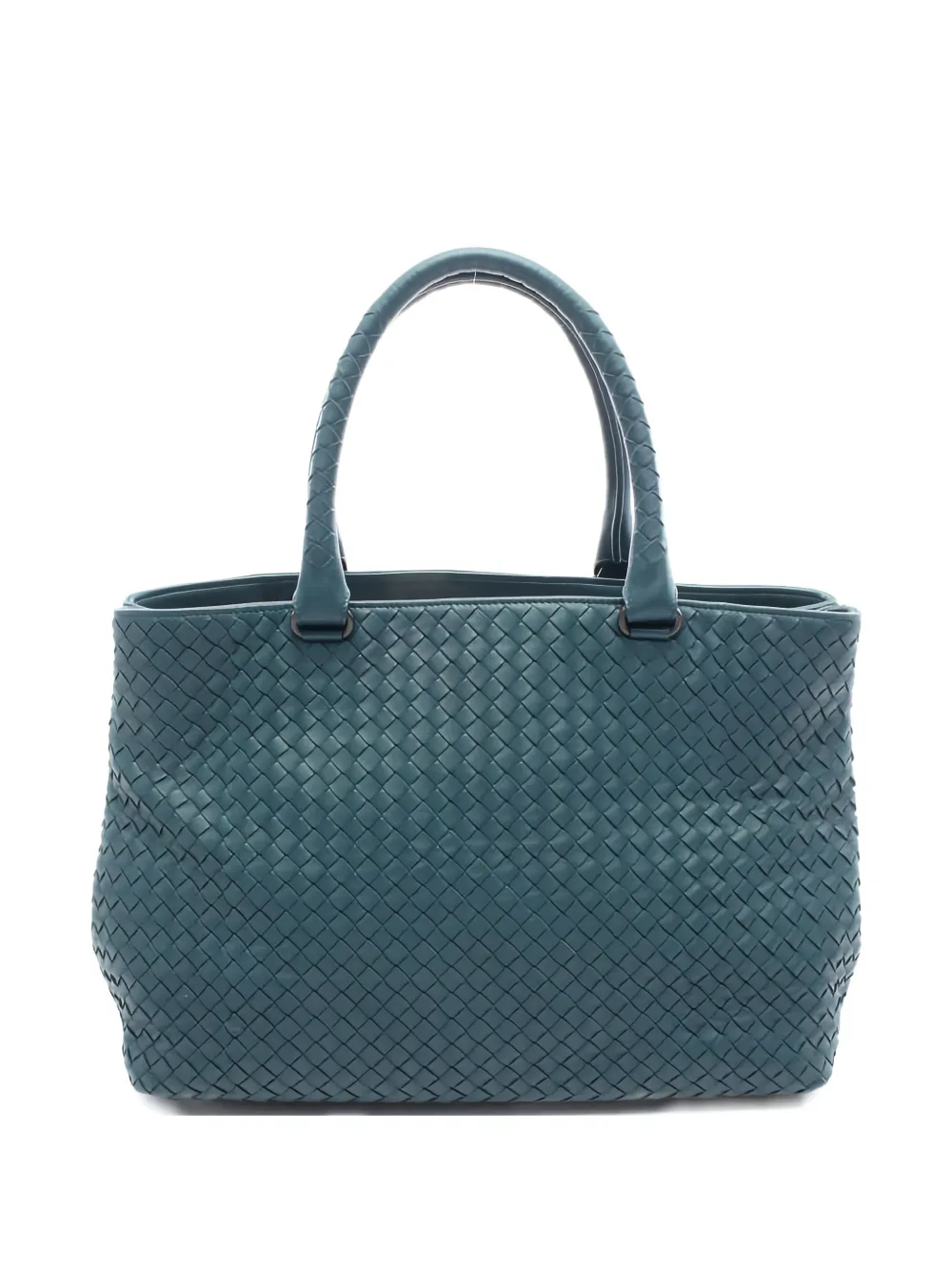 Bottega Veneta Pre-Owned 2000s Intrecciato leather tote bag - Blu