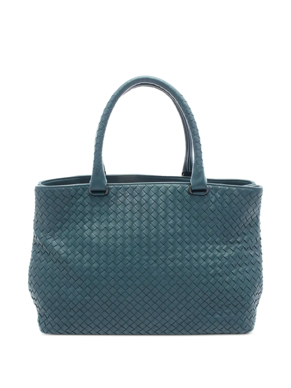 Bottega Veneta Pre-Owned 2000s Intrecciato leather tote bag - Blu