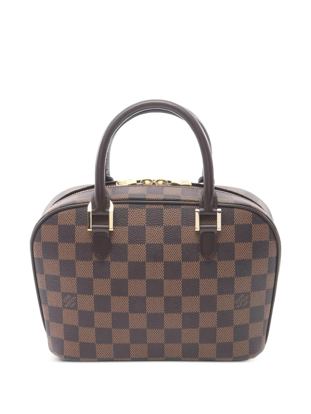 Louis Vuitton Pre-Owned 2001 Damier Ebene Saria mini tote bag - Marrone