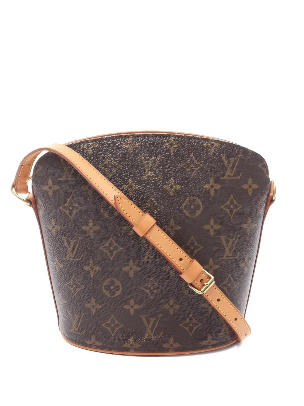 Pre-owned Louis Vuitton 2002 Monogram-pattern Crossbody Bag In Brown