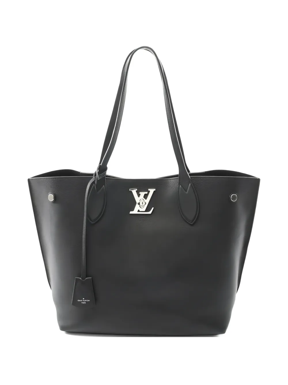 Pre-owned Louis Vuitton 2019 Lockme Go Tote Bag In Black