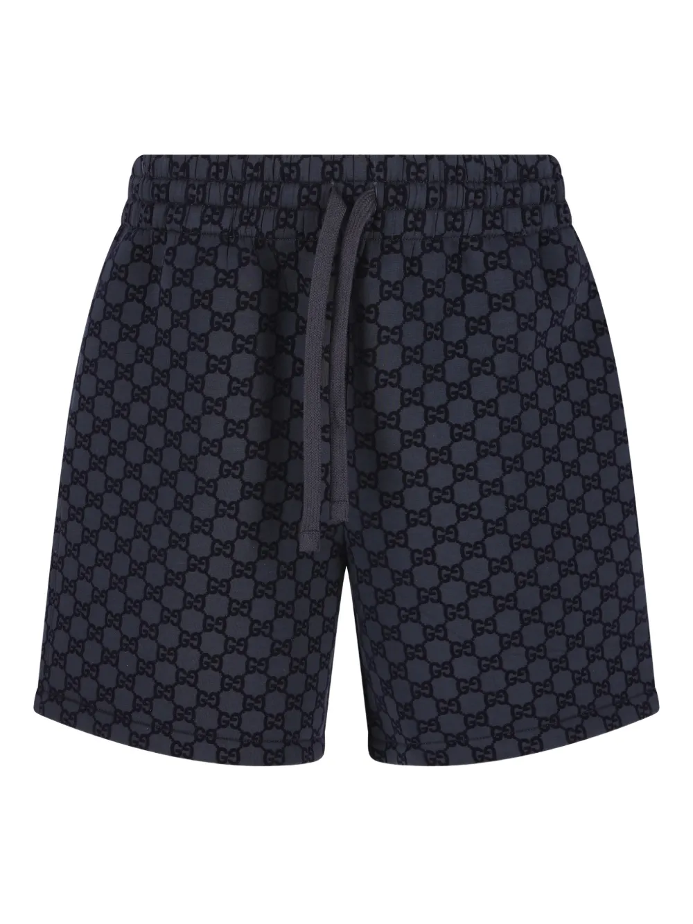 Gucci logo-pattern drawstring shorts | Blue | Image 1