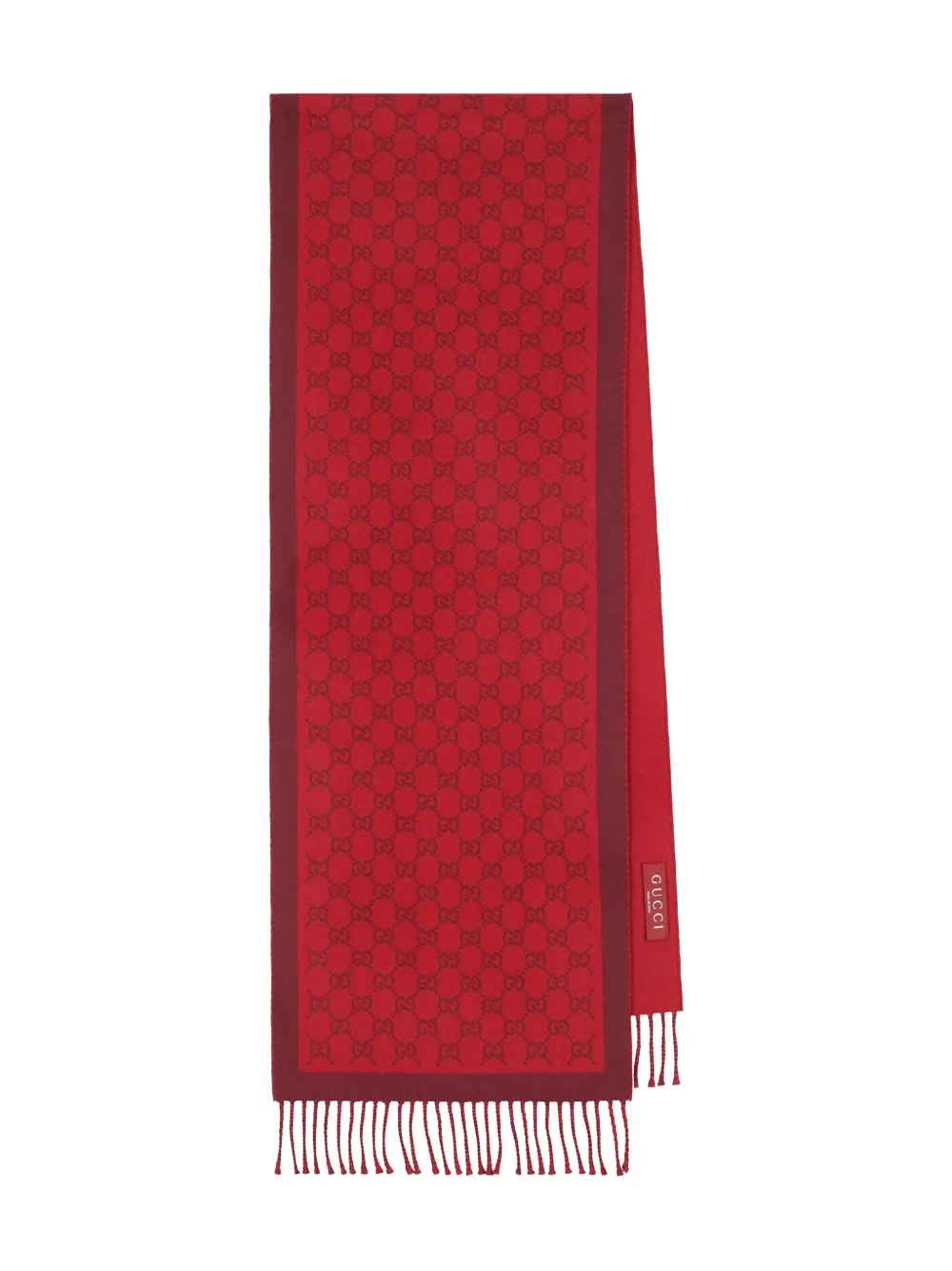 Gucci GG fringed scarf - Rot
