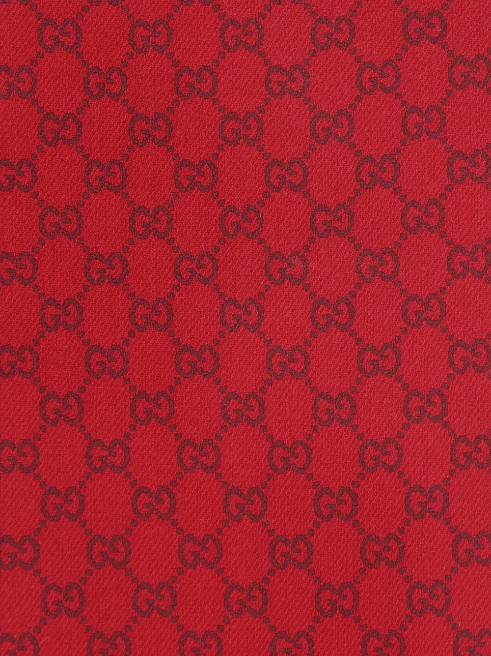 Gucci GG fringed scarf - Rood