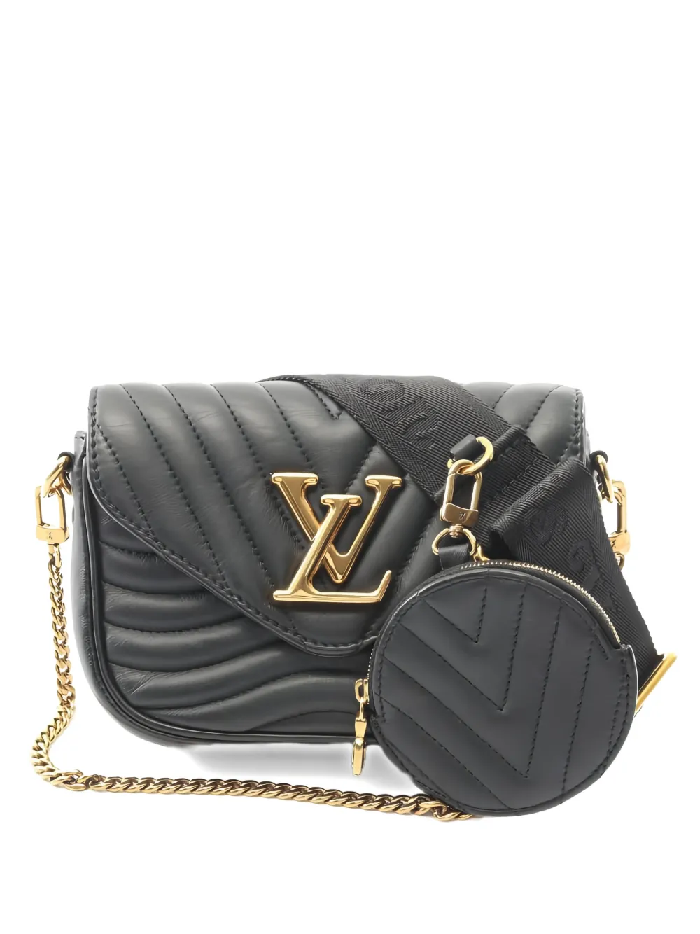 Louis Vuitton Pre-Owned 2020 quilted new wave shoulder bag - Nero