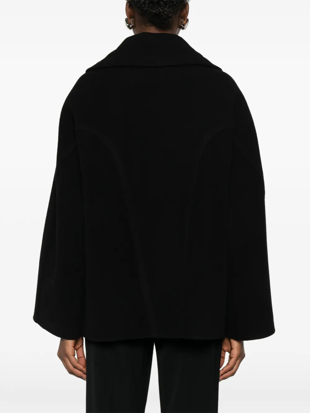 The Row Temur Shawl-collar Coat In Black