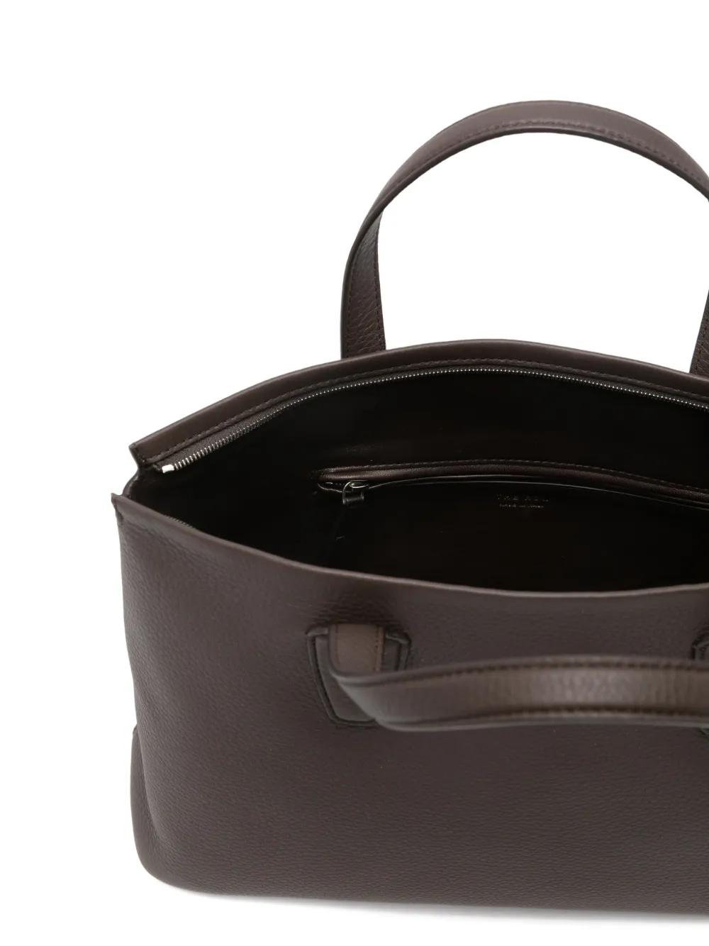 The Row Marcel Tote Bag Dual Handles Leather In Brown