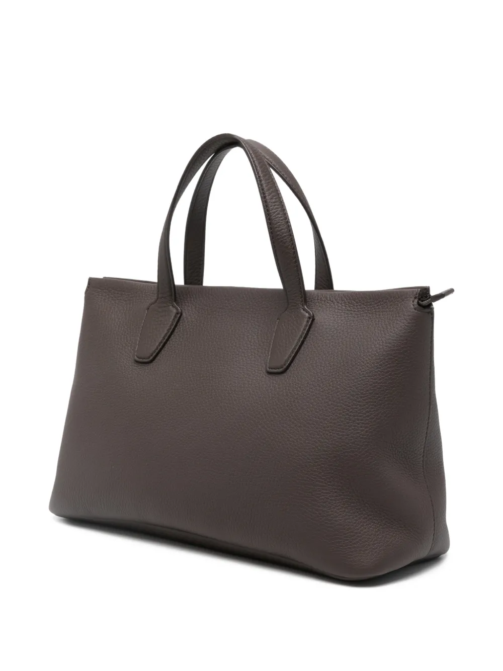 The Row Marcel Tote Bag Dual Handles Leather In Brown
