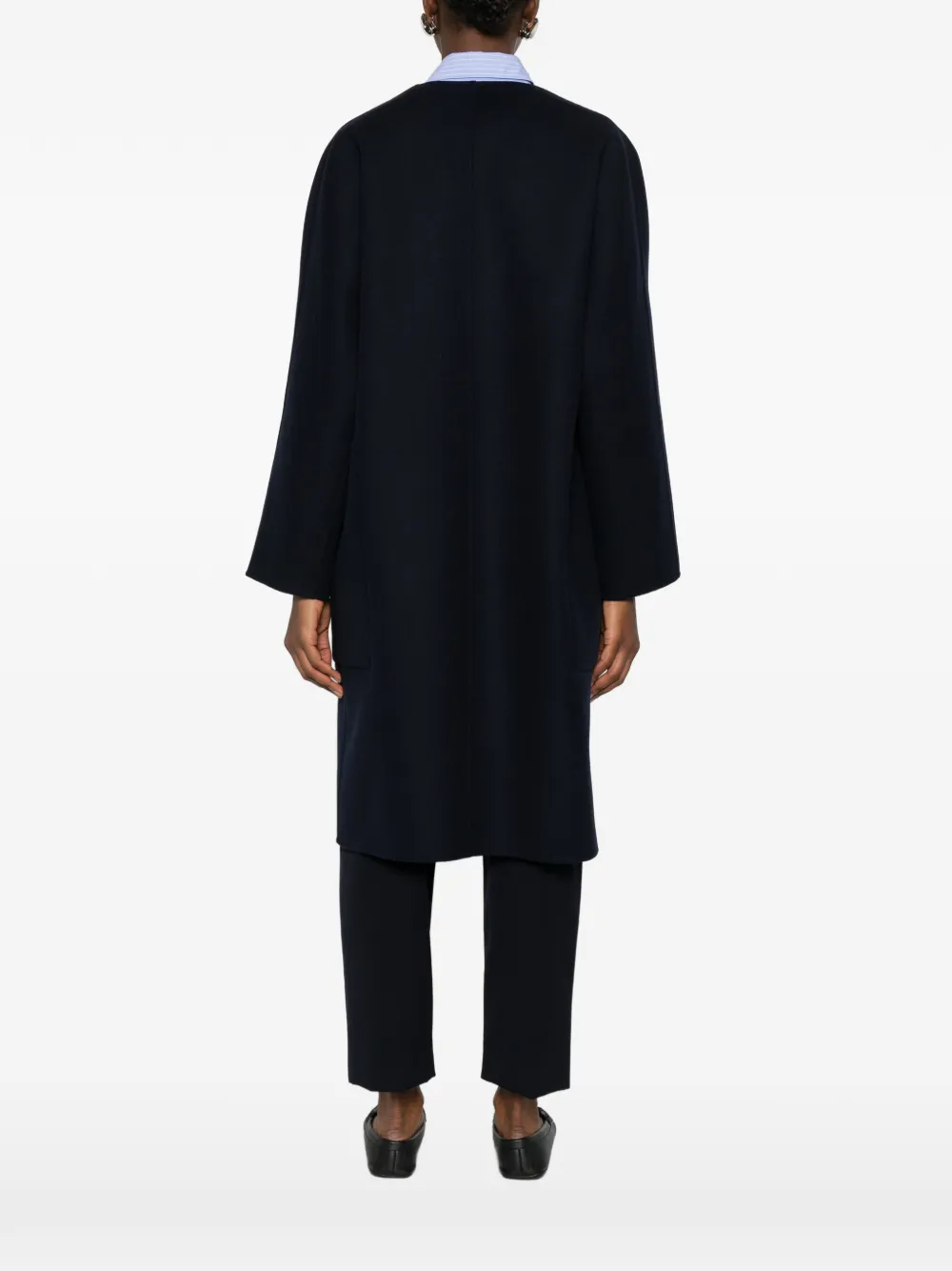 The Row Tiberus Coat In Blue