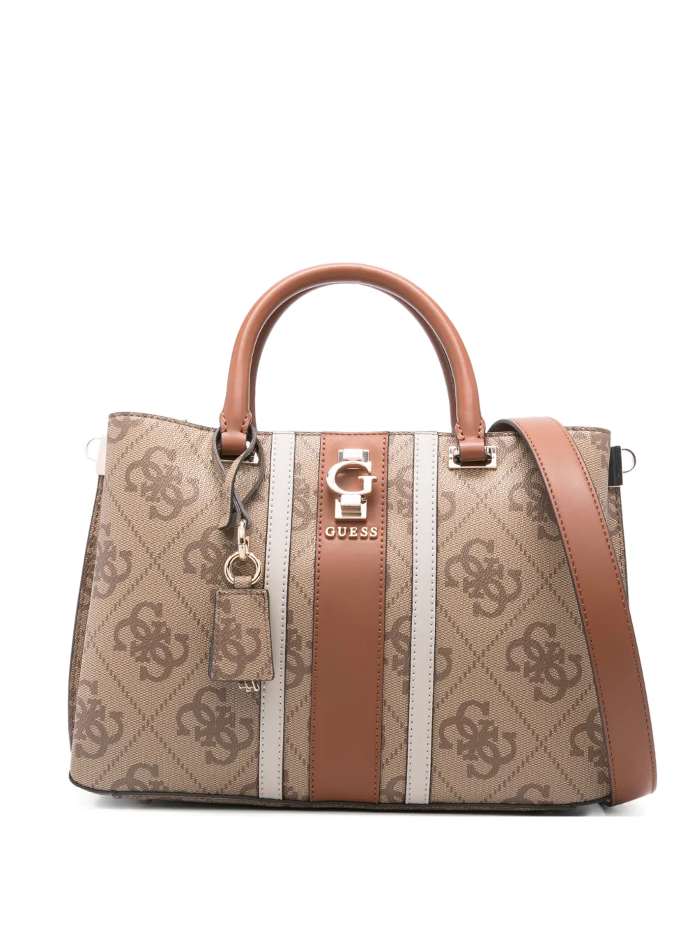 GUESS USA monogram-pattern tote bag | Neutrals | Image 1