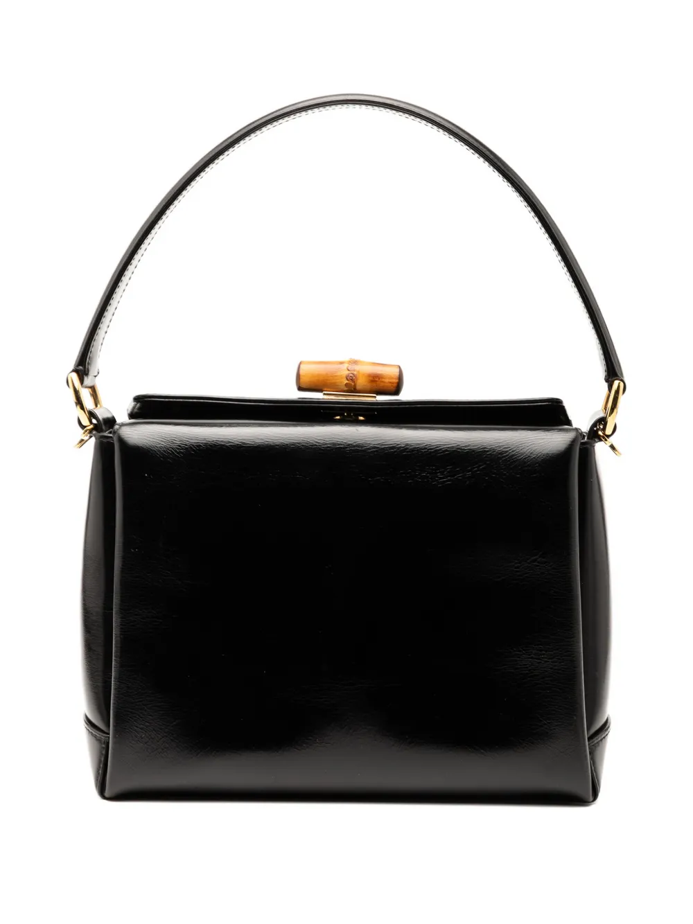 Gucci Pre-Owned 20th Century Leather Bamboo handbag | Black | Image 1