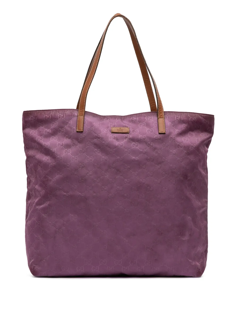 Gucci Pre-Owned 2000-2015 GG Nylon tote bag | Purple | Image 1
