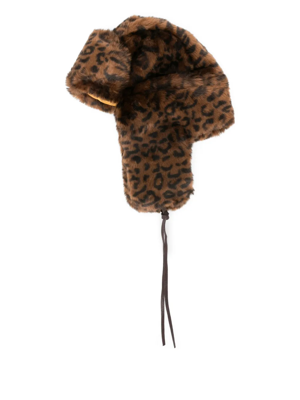 Kangol leopard-print quilted hat | Brown | Image 1