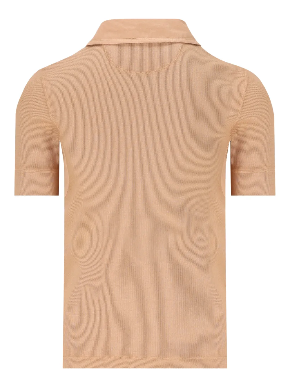 Gucci logo-embroidered polo shirt - Beige