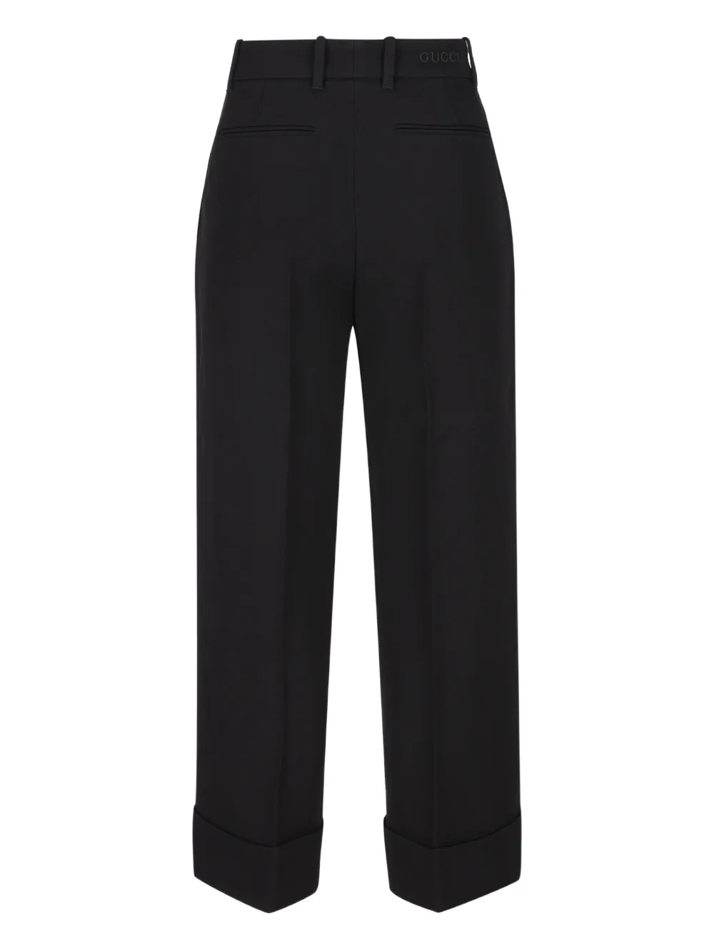 Gucci turn-up hem trousers - Zwart
