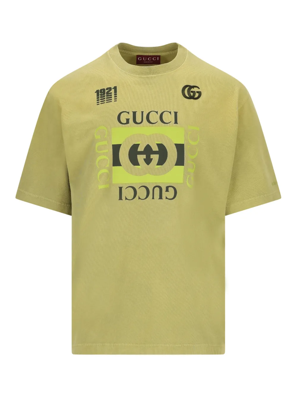 Gucci logo-print T-shirt | Green | Image 1
