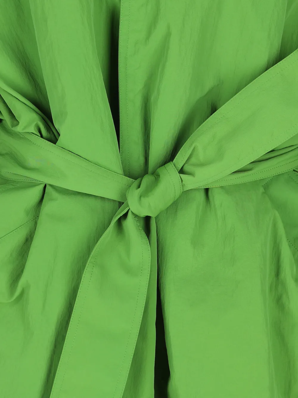 Saint Laurent Taffeta jas met zakken Groen