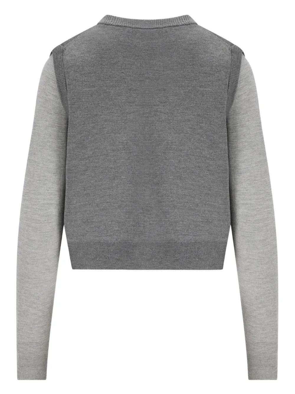 waistcoat-effect cardigan
