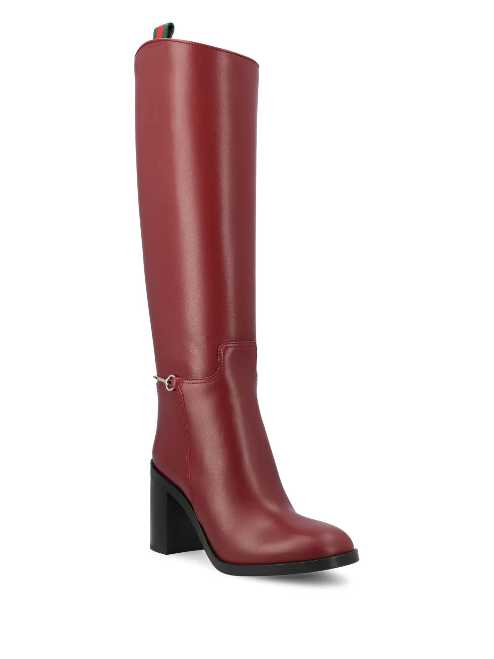 Gucci 85mm Horsebit-detail knee-hight boots Rood