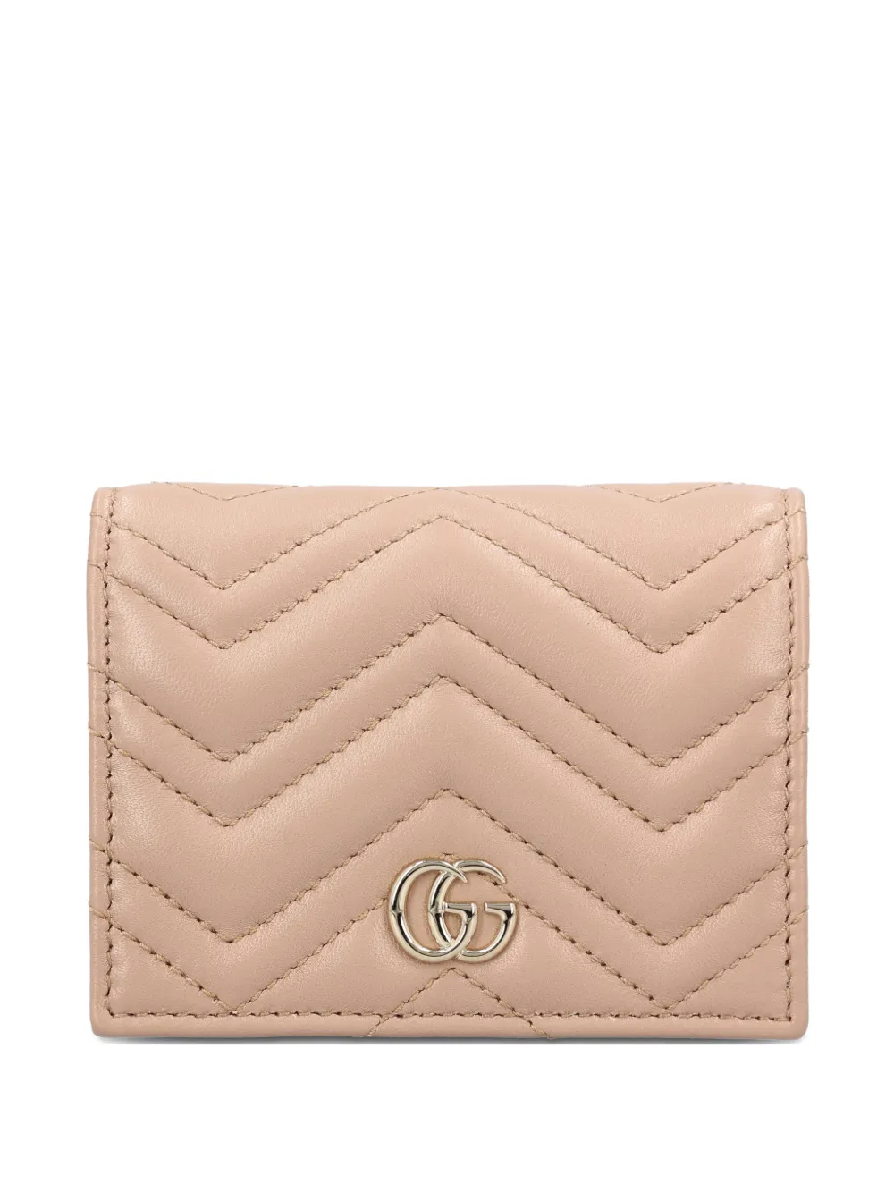 Gucci Gg Marmont Quilted Wallet In Brown