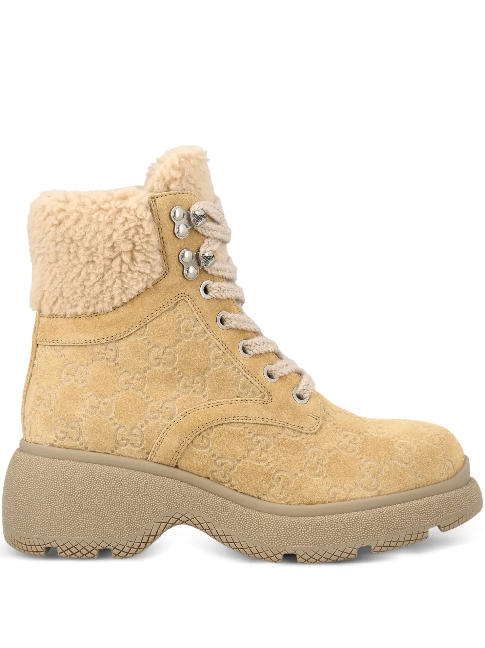 Gucci botines con agujetas y tacón de 35mm | neutro | Image 1