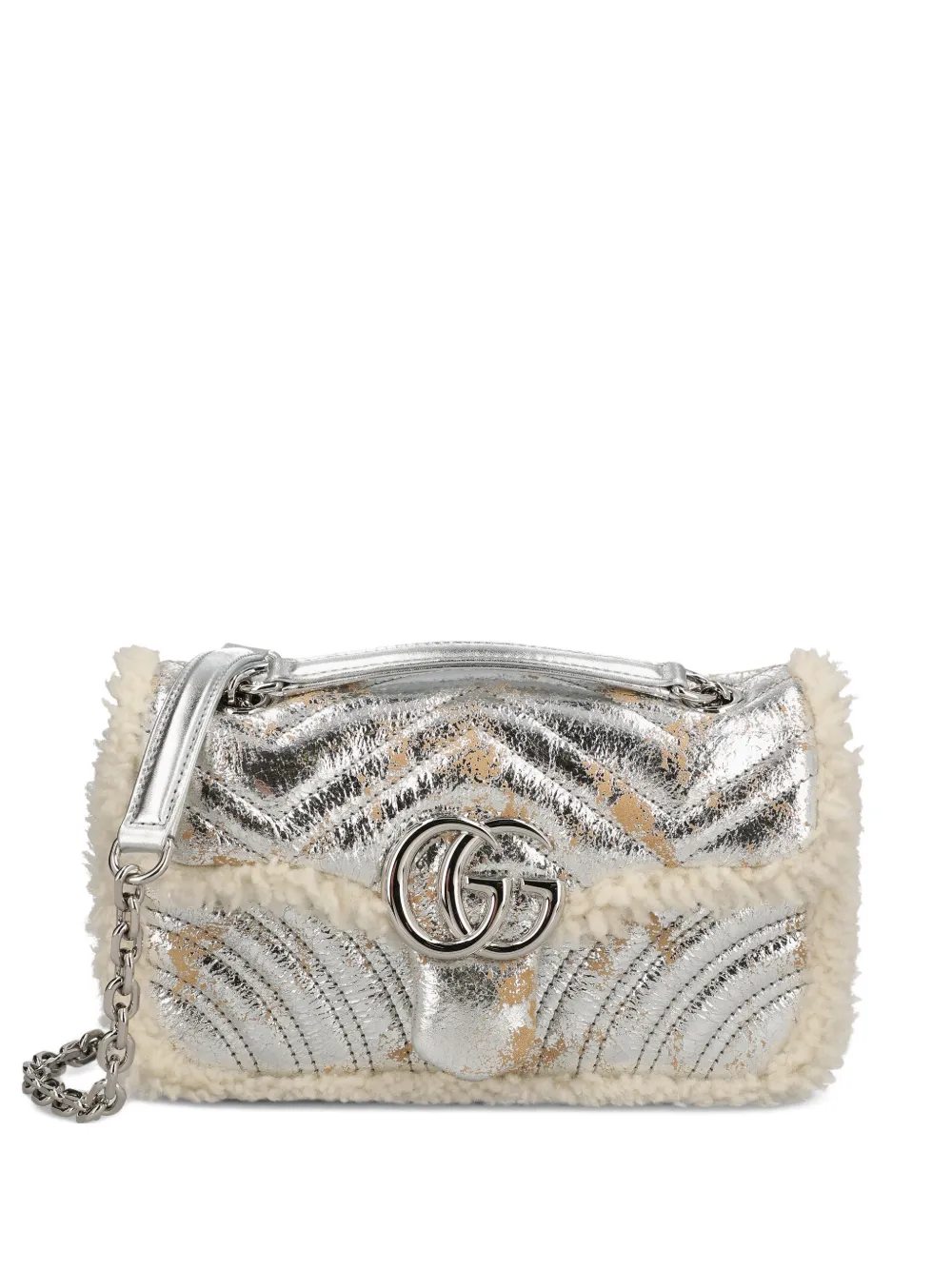 Gucci small GG Marmont shoulder bag | Silver | Image 1