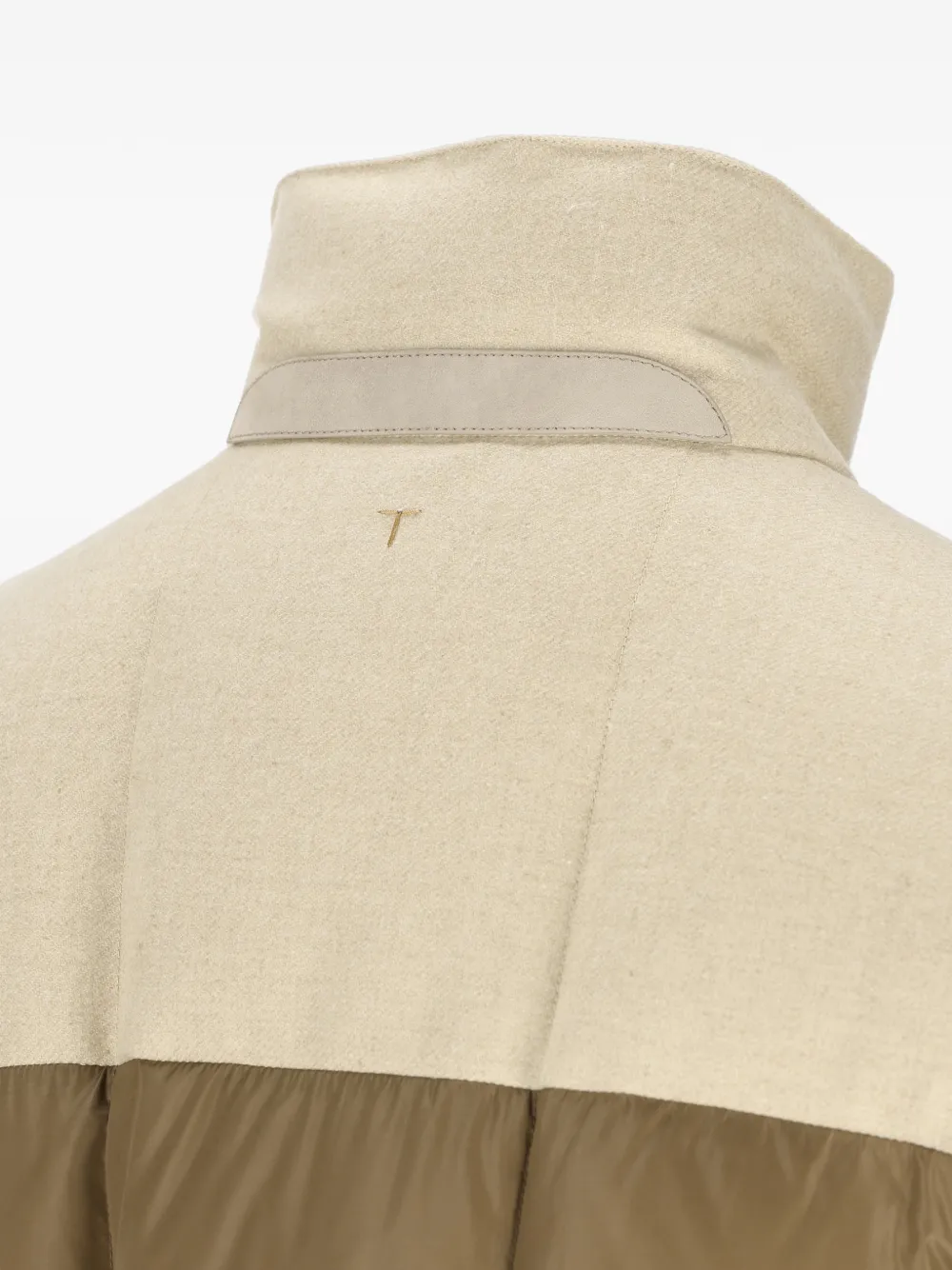  Tod's Panelled Puffer Jacket - Brown 