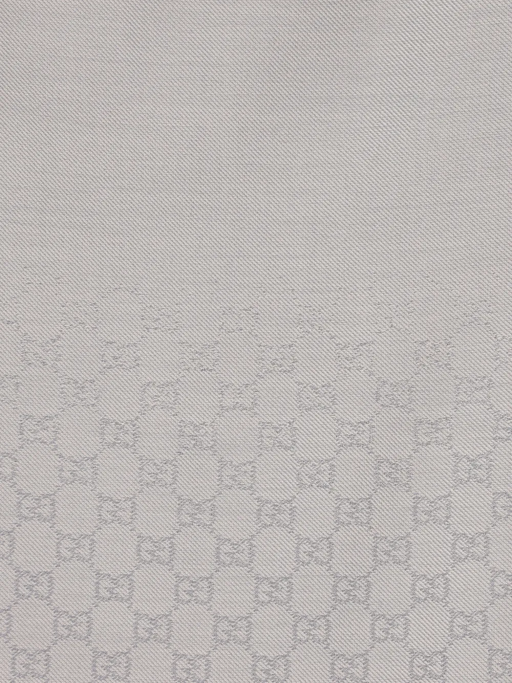 Gucci jacquard fringed scarf - Grijs